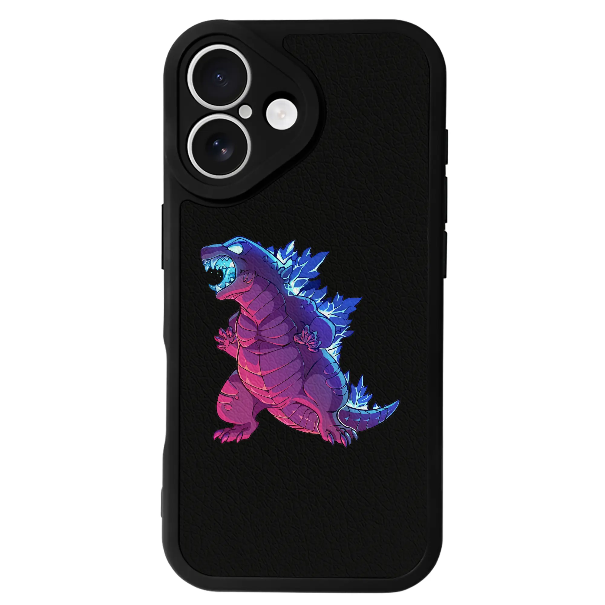 ゴジラ グッズ,ゴジラ - IPhone 16シリーズ対応 ・ シリコンスマホケース ・ レザー調 ・ 高精度フィット ・ 耐衝撃 ・ ワイヤレス充電対応 ・ 精密カット